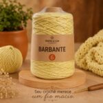 Barbante Amarelo Claro para Crochê Manu & Cia
