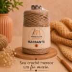 Barbante Marrom Claro 600g para Crochê Manu & Cia