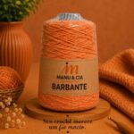 Barbante Laranja 300g para Crochê Manu & Cia