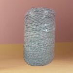 Barbante Mesclado 300g Água Cristalina (Branco/Verde Água) Nº6 Crochê | Fio Artesanato
