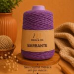 Barbante 6 Bordô 300g Crochê | Fio Algodão Premium Artesanato Bolsa Tapete Resistente