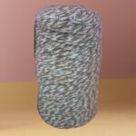 Barbante Mesclado Café com Leite (Branco/Marrom) Nº6 Crochê | Fio Artesanato Resistente