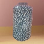 Barbante Mesclado Céu Claro (Branco/Azul) Nº6 Crochê e Artesanato | Fio Resistente