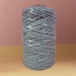 Barbante Cinza para Crochê e Artesanato 400m