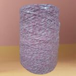 Barbante Mesclado 400g Clássico Delicado (Branco/Rosa) Nº6 Crochê e Bolsas | Fio Algodão