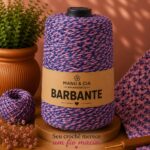 Barbante Mesclado 400g Doce Céu (Azul/Rosa) Nº6 Crochê e Artesanato | Fio Colorido Algodão