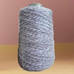 Barbante Mesclado Lavanda Suave (Branco/Lilás) Nº6 para Crochê e Bolsas | Fio Algodão