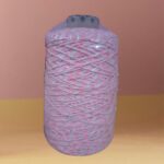 Barbante Mesclado Pink Neon (Branco/Rosa Neon) Nº6 Crochê | Fio Colorido Artesanato