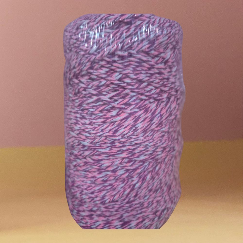 Barbante Mesclado Romance Intenso (Branco/Rosa/Beterraba) Nº6 Crochê | Fio Artesanato