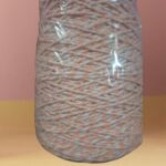 Barbante Mesclado 400g Salmão Suave (Branco/Salmão) Nº6 Crochê | Fio Algodão