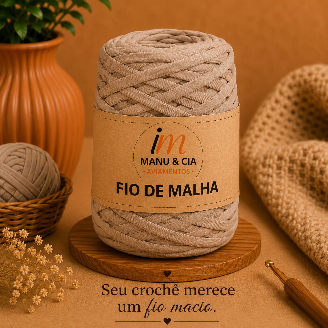 Fio de Malha Residual 500g – Ideal para Crochê, Bolsas, Cestos, Tapetes e Artesanato